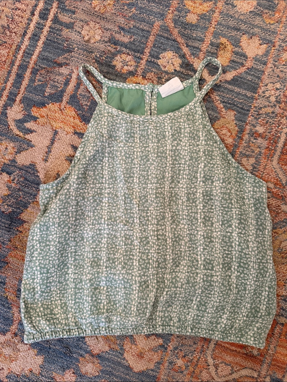 abercrombie kids Sage Green Floral Halter Camisole